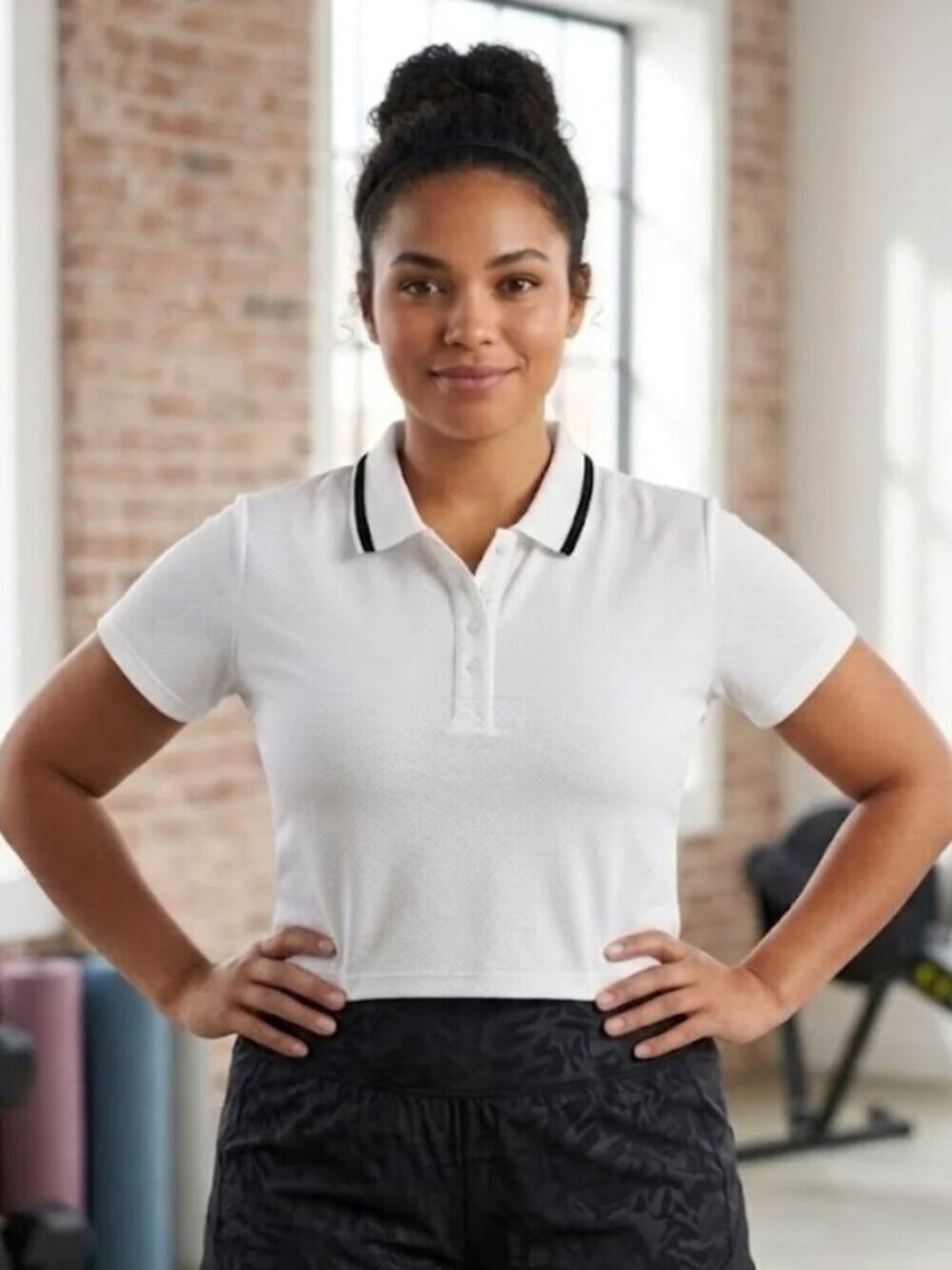 All In Motion White Polo Shirt Athletic Activewear 2X Plus Size NWT - Picture 2 of 6